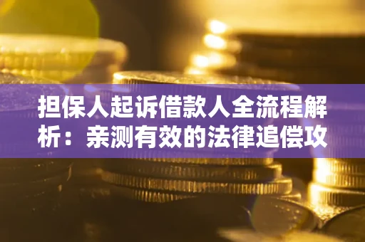 济南担保人起诉借款人全流程解析：亲测有效的法律追偿攻略