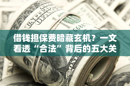 济南借钱担保费暗藏玄机？一文看透“合法”背后的五大关键陷阱