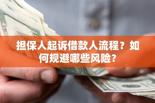 济南担保人起诉借款人流程？如何规避哪些风险？